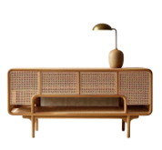 Rattan Console Table